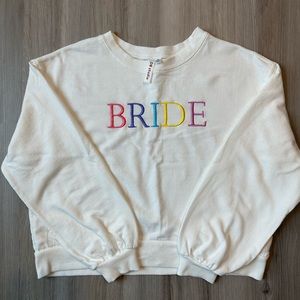 David’s Bridal DB Studio Bride Sweatshirt